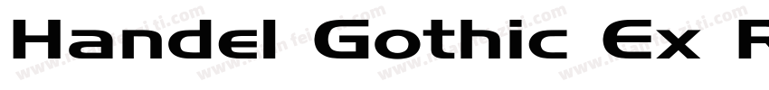 Handel Gothic Ex Regular字体转换